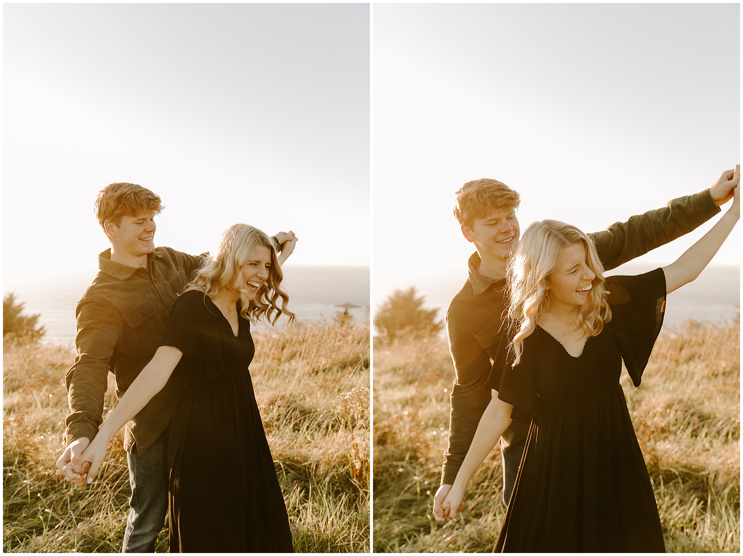 couple dancing on hilltop